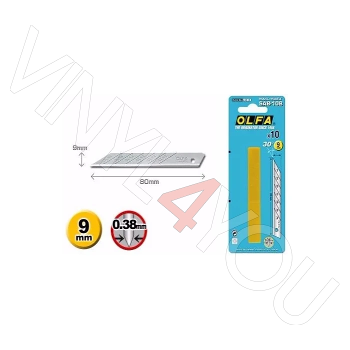 Лезвия OLFA 30 градусов SAB-10B