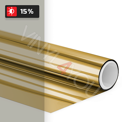 Зеркальная тонировочная пленка SHG SILVER/GOLD 15% Carbon