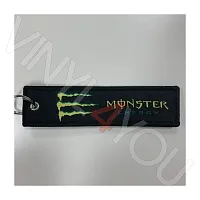 Брелок Текстильный черный Monster Energy