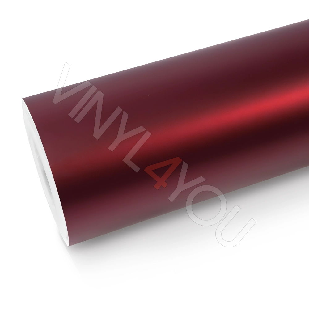 Матовый хром металлик темно-красный Romani Red