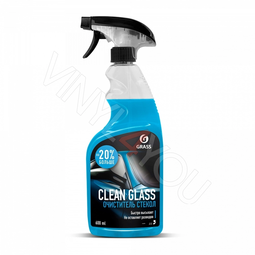 Средство для очистки стекол и зеркал "Clean glass" (флакон 600 мл)
