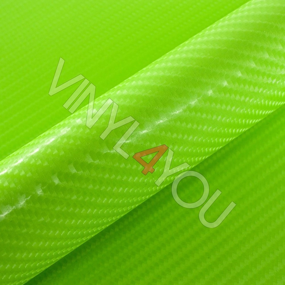 Пленка Салатовый глянцевый карбон 4D